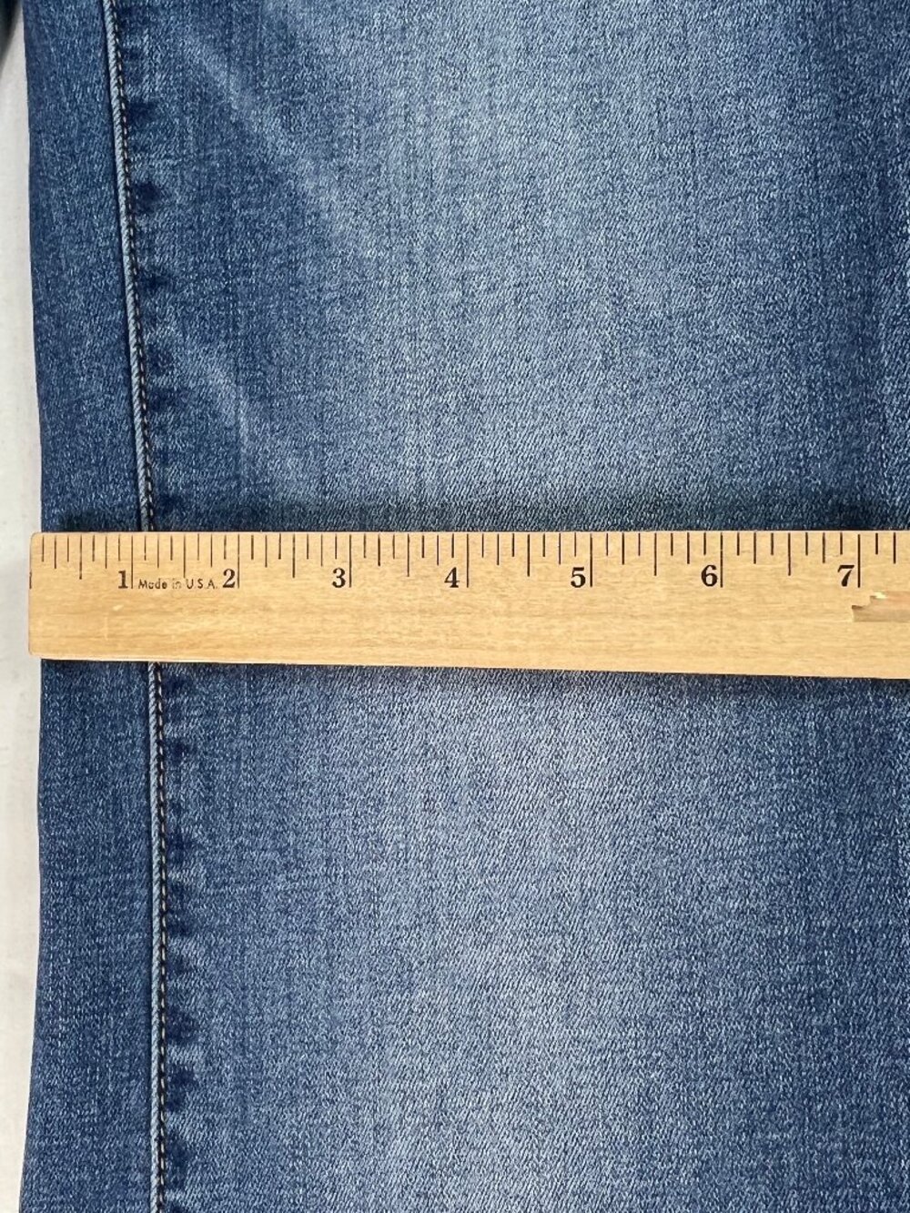 American Eagle Jeans Women 28x29* Super High Rise Flare Blue Stretch Denim Tag 6 - Picture 13 of 16